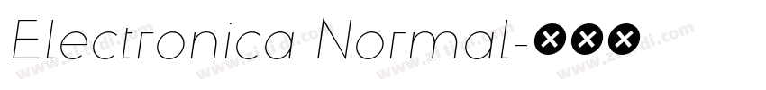 Electronica Normal字体转换